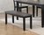 Sunset Trading Tempo Brook 42" Dining Bench | Distressed Black and Gray Wood