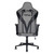 Gray and Black Adjustable Height Swivel Rolling Gaming Chair