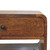 22" Brown Solid Wood One Drawer Nightstand