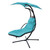 Blue Solid Color Single Swing Chair Hammock Stand Included