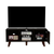 Cincinnati Tv Stand for TVs up to 57, Three Shelves, Single Door Cabinet
