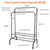 Garment Hanging Rack Clothing Hanging Rail Pillow
