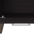 47" Black Wood Pedestal Coffee Table