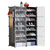8-Tier 2-Row Shoe Rack Organizer Stackable Free Standing Shoe Storage 