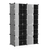 8-Tier 2-Row Shoe Rack Organizer Stackable Free Standing Shoe Storage 