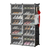 8-Tier 2-Row Shoe Rack Organizer Stackable Free Standing Shoe Storage 