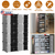 8-Tier 2-Row Shoe Rack Organizer Stackable Free Standing Shoe Storage 
