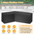 106.3x106.3x35.4inches Outdoor L Shape Sofa Covers 