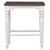 Sunset Trading French Chic 24" Backless Barstools | Set of 2  Kitchen Island Counter Stools | Two-Tone Antique White & Walnut Brown Solid Wood | Dining and Game Room Seating