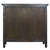 Sunset Trading Cottage 39" Carved 2 Door Cabinet | Distressed Vintage Brown Solid Wood | Fully Assembled Accent Cupboard