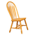 Sunset Trading Oak Selections Comfort Back Windsor Dining Side Chair | Light Oak Solid Wood | Set of 2 Fully Assembled Sidechairs