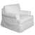 Sunset Trading Horizon Replacement Slipcover Only for T-Cushion Chair | Warm White 