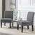Living Room Chairs Armless Accent Chairs Side Chairs fabric Sofa Chair Modern Sitting Chair Slipper Chair for Bedroom Reading