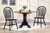 Sunset Trading Selections Windsor Arrowback Dining Side Chair | Antique Black Cherry Distressed Solid Wood | Set of 2 Fully Assembled Sidechairs