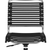 Black and Silver Adjustable Swivel Bungee Rolling Office Chair