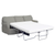 Sunset Trading Horizon Replacement Slipcover Only for T-Cushion Sectional Sofa with Chaise | Performance Fabric Washable Water-Resistant Stain-Proof | Gray