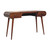 54" Brown Solid Wood Writing Desk