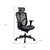 Black Adjustable Swivel Mesh Rolling Executive Office Chair