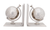 4.5" X 6.75" X 7.75" Alum Globe Bookend Set Of Two