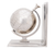 4.5" X 6.75" X 7.75" Alum Globe Bookend Set Of Two