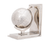 4.5" X 6.75" X 7.75" Alum Globe Bookend Set Of Two