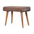 31" Brown Solid Wood Storage Bench With Cabinet