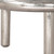 32" Silver Aluminum Round Pedestal Coffee Table