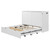 White Wood Full Murphy Bed