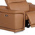 Three Piece Chestnut Genuine Leather Six Person Seating Set