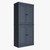 72" French Blue Solid Wood Four Door Two Drawer Pantry Or Storage Closet