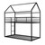Black Twin Over Twin Metal Bunk Bed