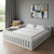 White Wood Twin Bed Frame