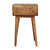 22" Brown Solid Wood One Drawer Nightstand