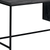 24" Gray and Black Computer Desk With Three Drawers