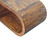 32" Chestnut Solid Wood Floor Shelf Coffee Table With Shelf