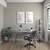 60" Dark Gray Metal Ten Shelf Modern Tower Bookcase