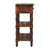 31" Brown Solid Wood End Table