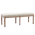 Ming End of Bed Bench Upholstered Entryway Bench French Benchwith Rubberwood Legs for Bedroom/Entry/Hallway