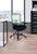 Black Adjustable Swivel Mesh Rolling Office Chair