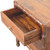 23" Brown Solid Wood Two Drawer Nightstand