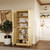 72" Yellow Solid Wood Four Door Pantry Or Storage Closet