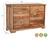 Five Piec Brown Solid Wood Bedroom Set With Mirror