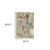 3' X 5' Blue and Beige Abstract Power Loom Area Rug