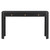52" Black Wood Console Table With Three Drawers