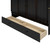 Espresso Wood Full Murphy Bed With USB