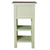 Sunset Trading Cottage End Table with Drawers and Shelves | Bahama Blue/Raftwood Brown Solid Wood | Fully Assembled Narrow Display Shelves