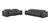 Two Piece Dark Gray Genuine Leather Five Person Seating Set