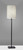 61" Bronze Metal Floor Lamp With Beige Fabric Shade