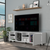 Valdivia Tv Stand for TVs up to 70, Four Open Shelves, Five Legs