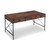 59" Brown Wood Wall Mounted H-Shape Writing Desk With Three Drawers